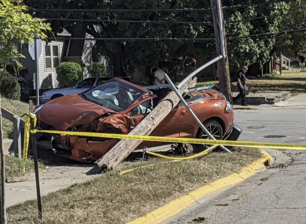 West Lafayette, Indiana: Accident on Stadium Ave. and Vine St., 2023-09-30