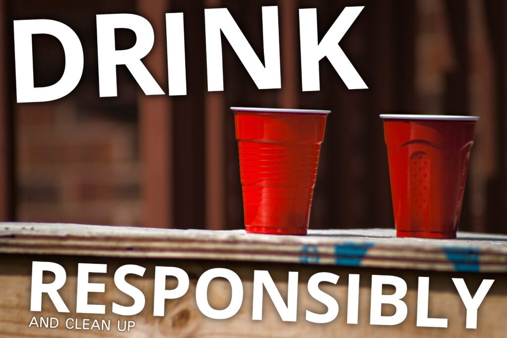 Drink Responsibly and Clean-up Poster