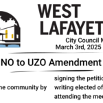 West Lafayette: Petition in Opposition to UZO Amendment 114, Accessory Dwelling Units